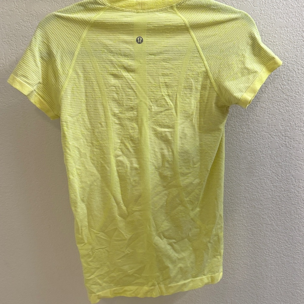 lululemon athletica neon Yellow Swiftly tech tee - Picture 2 of 4
